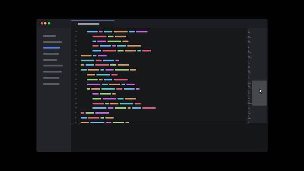 programmatore la modifica fonte codice dentro un' buio modalità Software sviluppo applicazione video