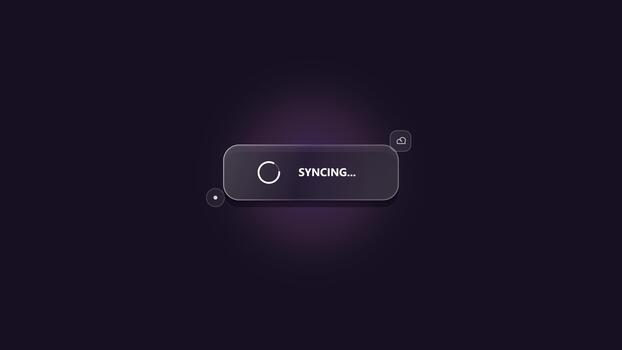interactif utilisateur interface bouton changements de télécharger à synchroniser Etat video