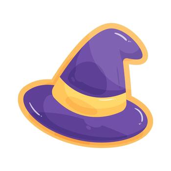 bruja sombrero Galleta vector