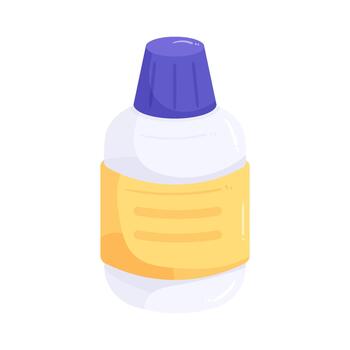Small Plastic Glue Bottle vector