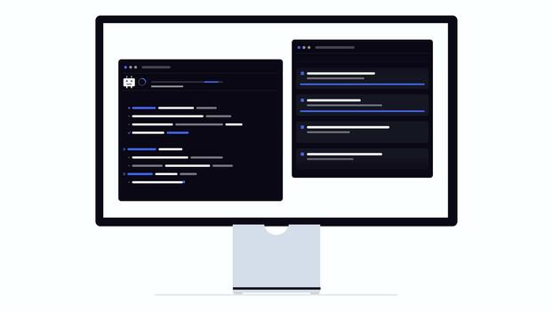 cli codificación agente herramienta llamadas, programación terminal pantalla, desarrollador código interfaz, resumen tecnología movimiento gráficos, software ingeniería, azul blanco digital antecedentes lazo video