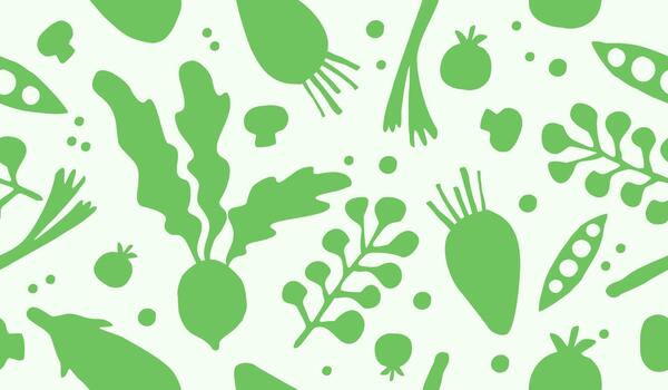 Various mix vegetables pattern background vector