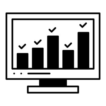 Data Visualization Dualtone Icon vector