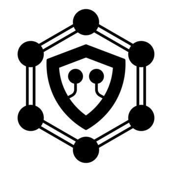 Secure Node Dualtone Icon vector