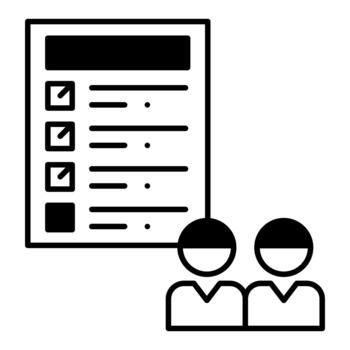 Task Assignment Dualtone Icon vector