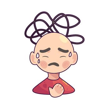 panic attack illustration vector