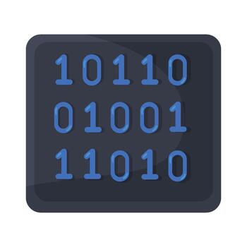 Illustration of Binary Code vector