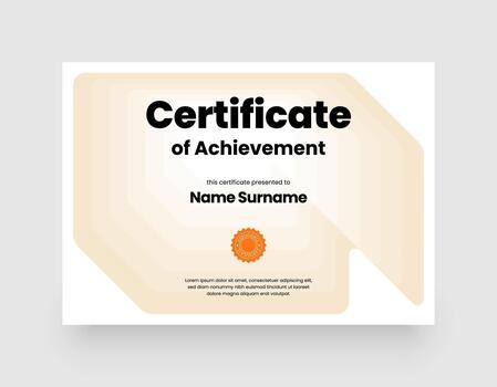 Certificate Layout Template. vector
