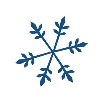 snow flake element vector