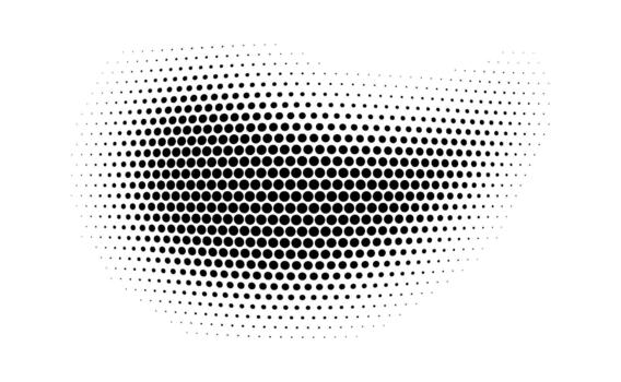 trama de semitonos punteado gota degradado modelo vector