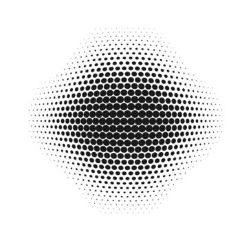 Halftone Dot Wave Abstract Pattern vector