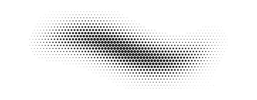 Halftone Dot Wave Gradient Background vector