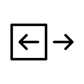 navigation button left interface control vector