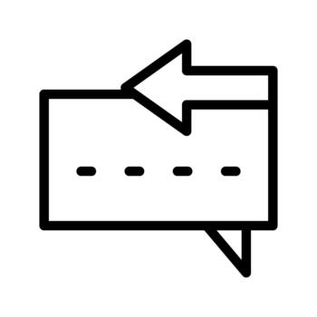 realimentación charla comentario vector