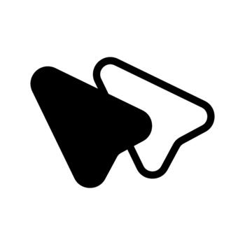 cursor double pointer action vector