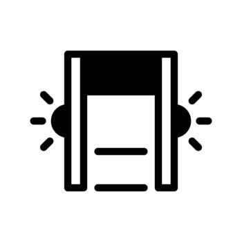 security gate controlled entry point vector