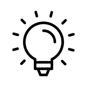 lightbulb creative idea vector