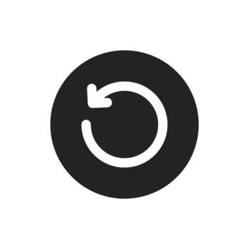 Refresh icon button vector