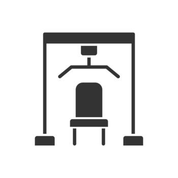 Halar abajo máquina icono vector