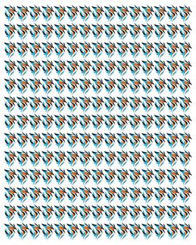 bird pattern background vector
