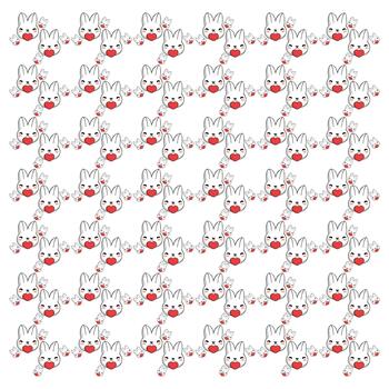 Rabbit pattern background vector