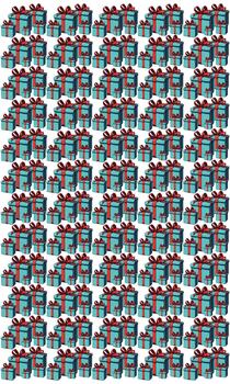 Gift pattern background vector