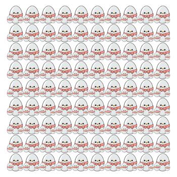 Egg pattern background vector