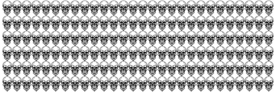 Skull pattern background vector