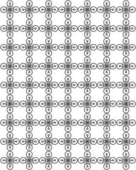 circular pattern background vector