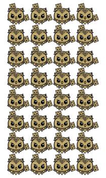 owl pattern background vector