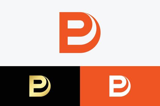 Initial PD Logo Design Elements vector