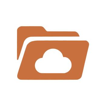 Cloud Storage Folder Document Archive Database vector