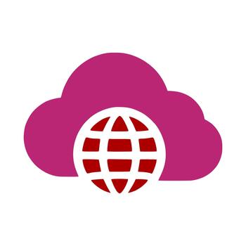 cloud computing global network data storage vector
