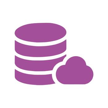Database Server Storage Cloud Infrastructure vector