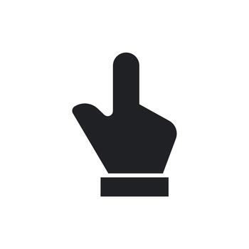 mano puntero cursor grifo hacer clic interfaz símbolo vector