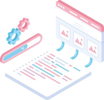 Website Optimisation, Web Development and Publishing vector