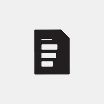 Accounting Performance Statement Solid icon vector