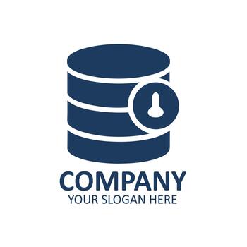 Secure data storage icon vector