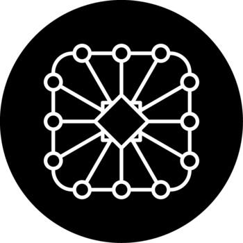 Search Engine Algorithm Glyph Circle Inverted vector