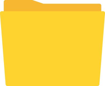 carpeta, plano icono vector
