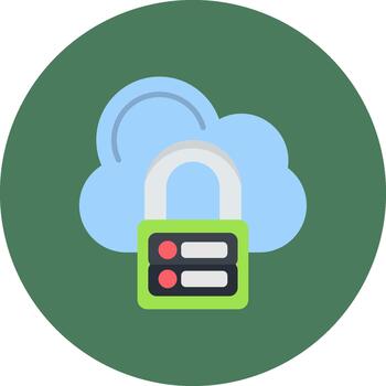 Cloud security services vector