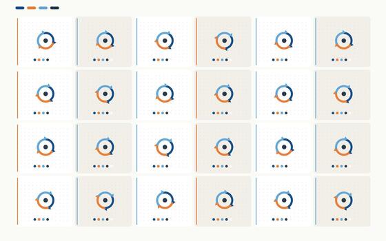 Circular Cycle Arrow Symbol Set vector