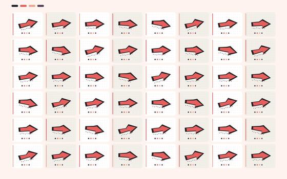 Crafted Pointer Arrow Collection vector