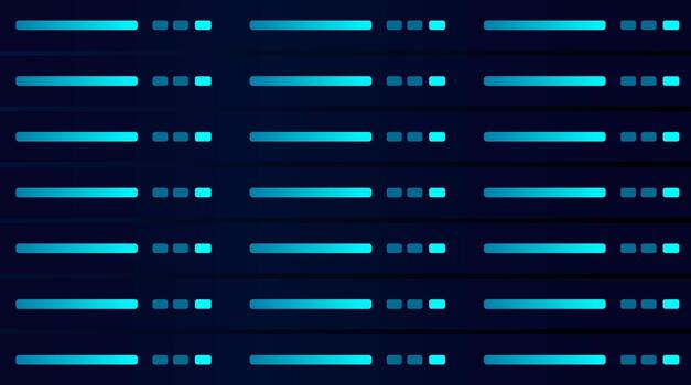 Abstract neon digital code lines, Futuristic glowing data pattern background, Tech programming dark interface element vector