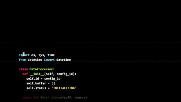 python code editor interface displaying programming syntax, software development, data processing, backend engineering, debugging process, technology infrastructure video