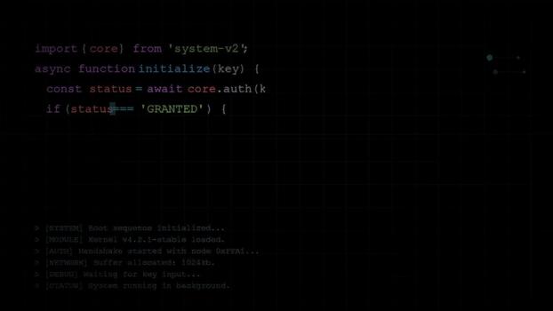 computadora pantalla demostración fuente código siendo mecanografiado, software desarrollo y programación proceso, depuración y sintaxis, digital tecnología video