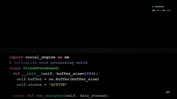 programming source code displayed on a computer screen scrolling software development scripts for technical projects video