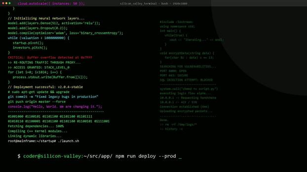 computadora terminal mando línea interfaz con desplazamiento programación código y terminal texto, software desarrollo, datos Procesando, sistema administración video