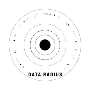 datos radio logo vector