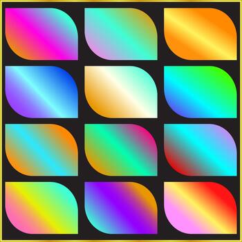 Vibrant Gradient Geometric Pattern vector